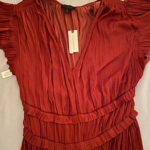 Current Air Sereia Pleated Midi Dress